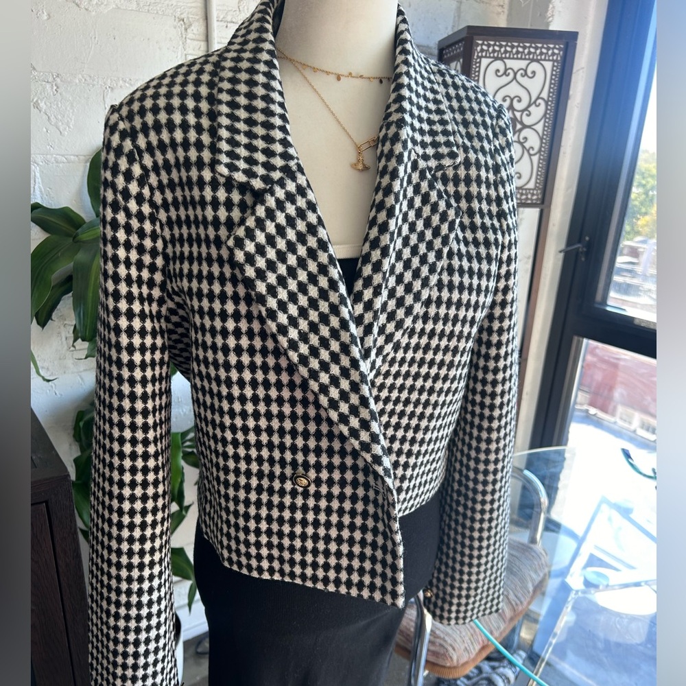 Lulus Checkered Blazer - Picture 2 of 6